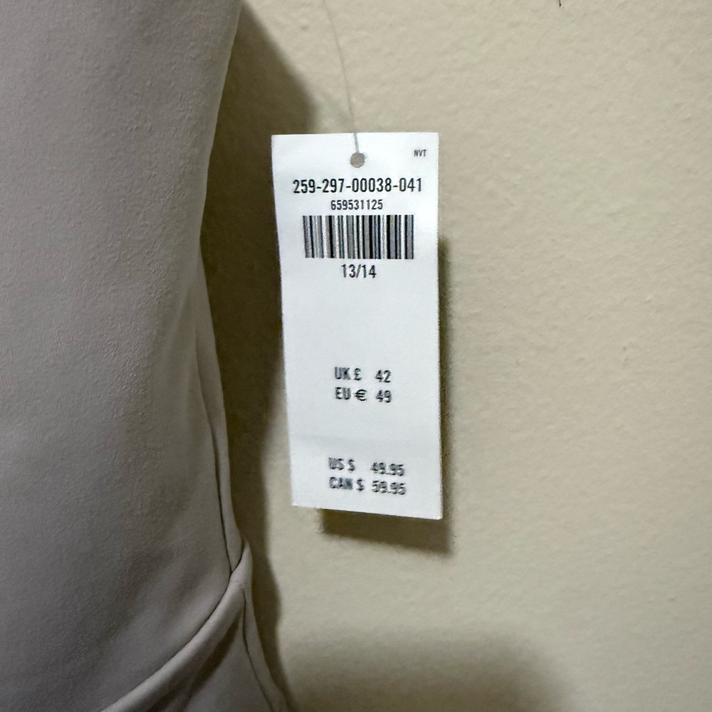 Abercrombie ypb mixed fabric jumpsuit Size 13/14 light taupe - Picture 8 of 9